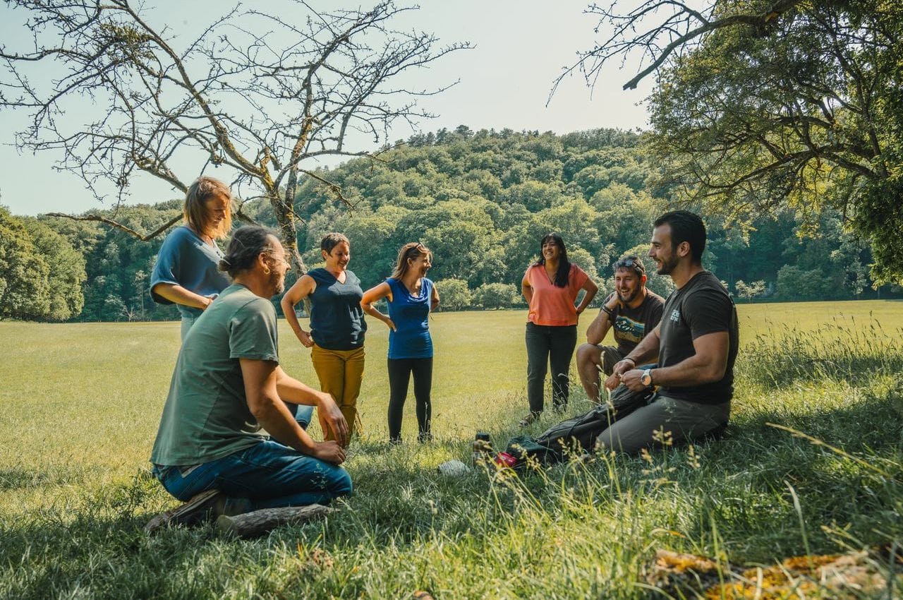Rassemblement team building en Ardenne dans la nature